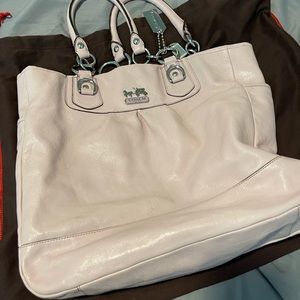 Coach leather tote